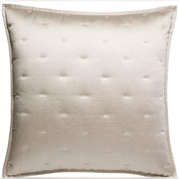 NEW! $150 HOTEL COLLECTION Gold Fresco Quilted Euro Pillow Sham Cover Case - Picture 1 of 6
